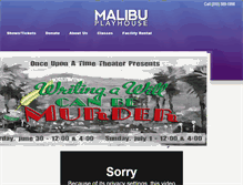 Tablet Screenshot of malibuplayhouse.org